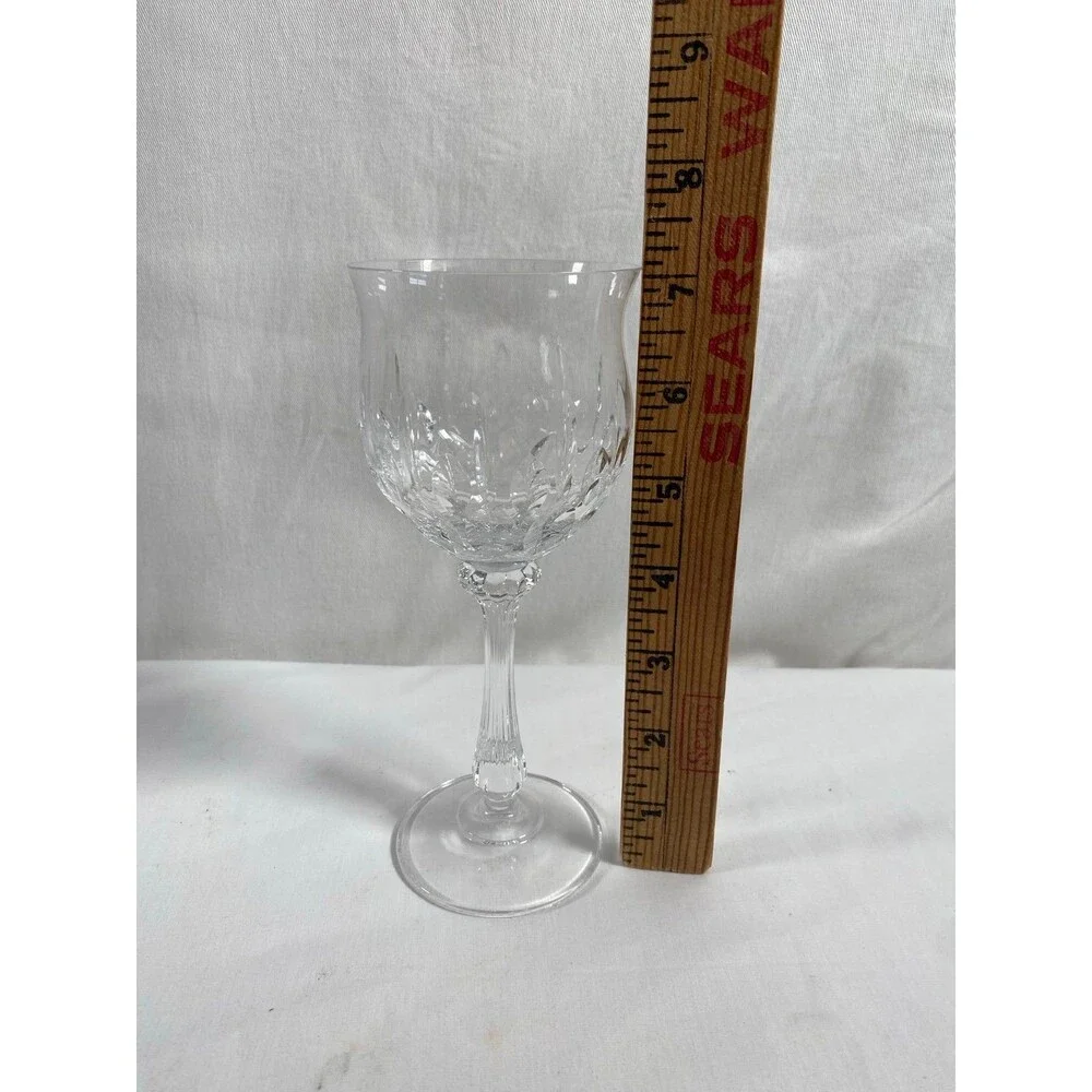 Lot of 4 Mikasa Normandy Crystal Wine Glass Goblet Stemware #426